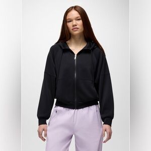 prAna Black Shea Soft Full Zip Jacket, Size M